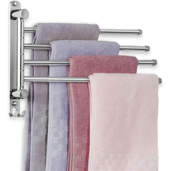 Bathroom Towel Rack  Towel Rack Wall Mounted, SUS304 Stainless Steel Towel Bar - Picture 1 of 7